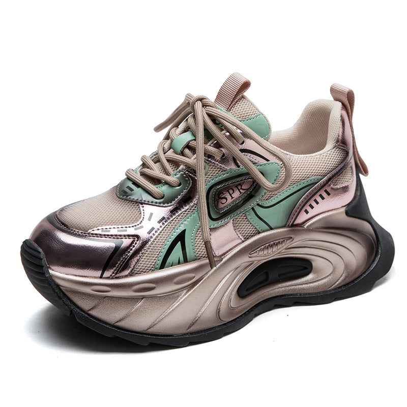 Women's Platform Dad Colorful Street Fashion Trendy Casual Shoes