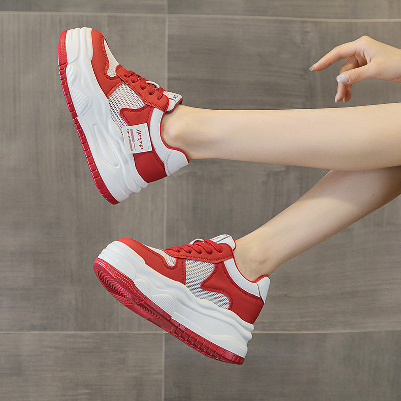 Women's Height Increasing Insole Small Summer Mesh Men's Shoes