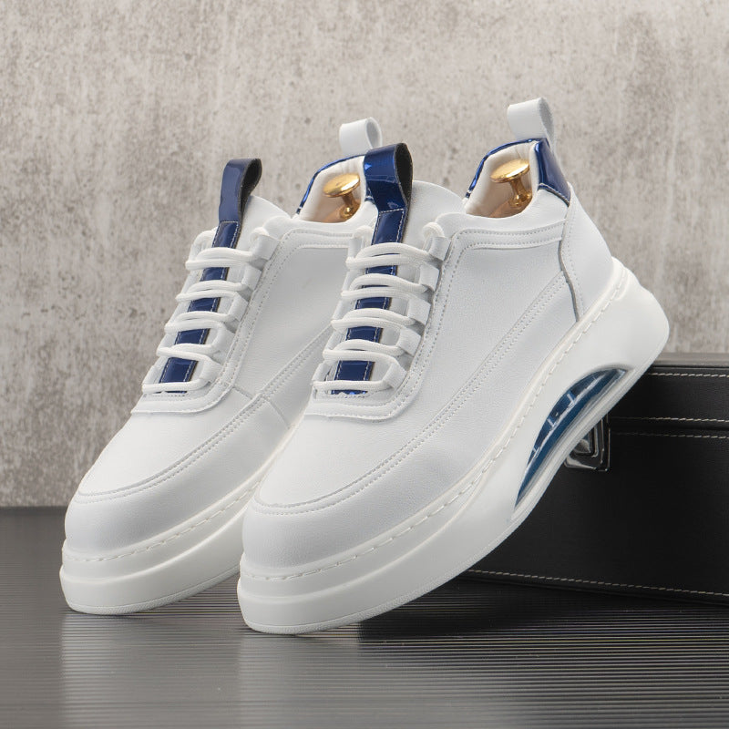 Men's Cushion White Autumn Trendy Fashion Thick Bottom Inner Height Casual Shoes