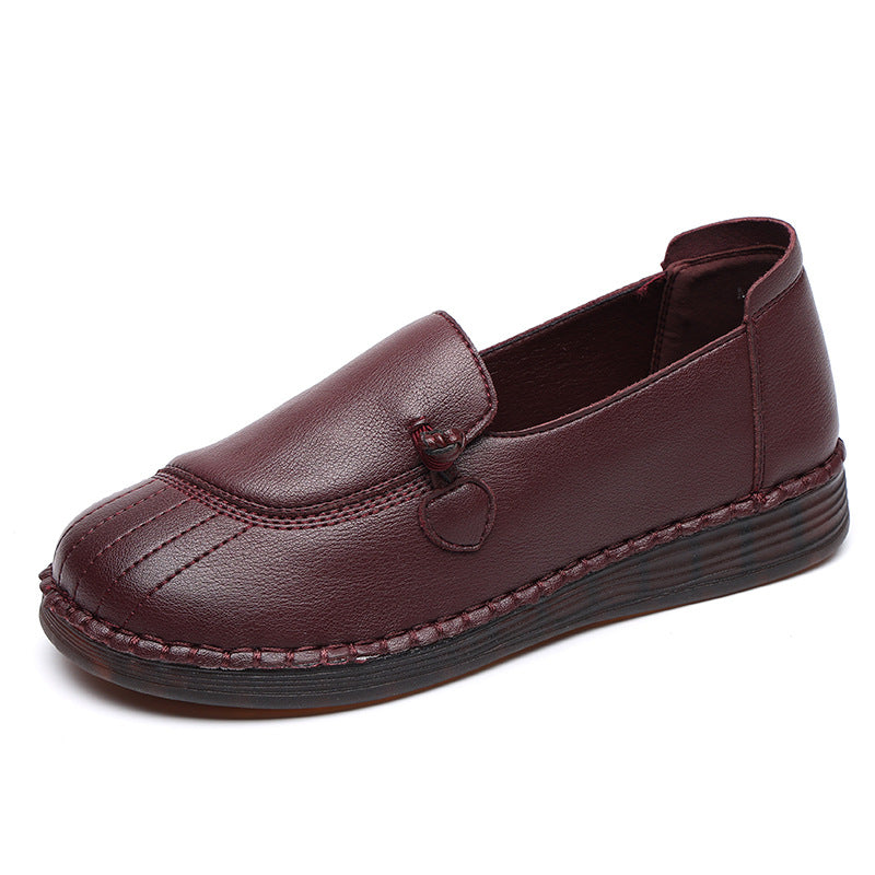 Women's Single-layer Large Size Shallow Mouth Flat Women's Casual Shoes
