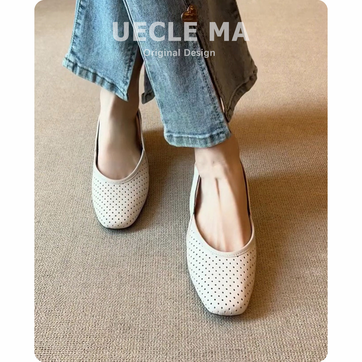 Soft Sheepskin French Cool Pumps Female Square Toe Heels