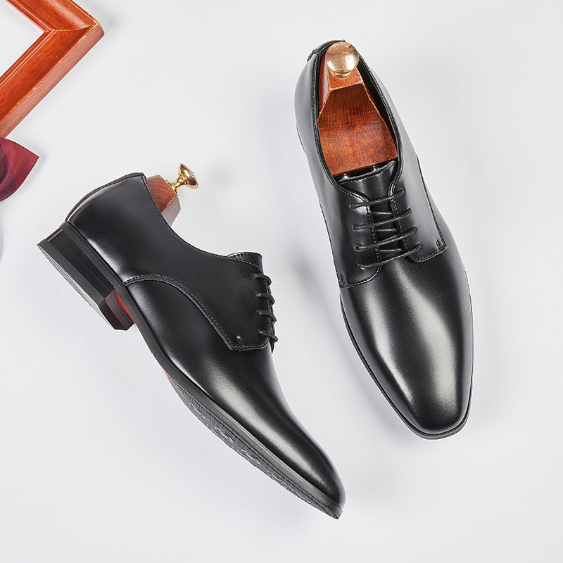 Men's Formal Wear Simple Summer Pointed British Leather Shoes