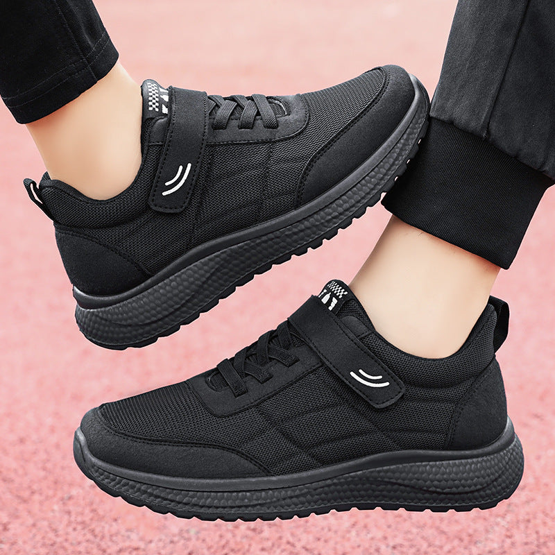 Men's Pure Color Versatile Sports Velcro Convenient Casual Shoes