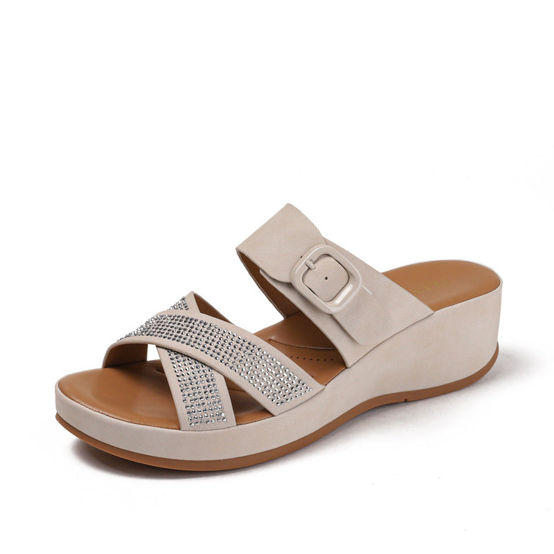 Women's Bohemian Platform Soft Bottom Outdoor Fashion Slippers