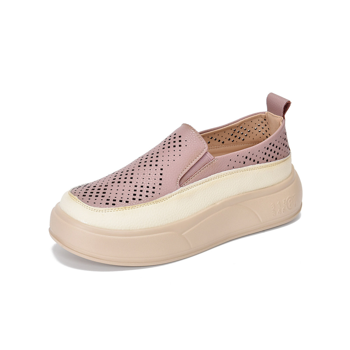 Women's Hole For Summer Soft Bottom Retro Rocking Height Increasing Lightweight Women's Casual Shoes