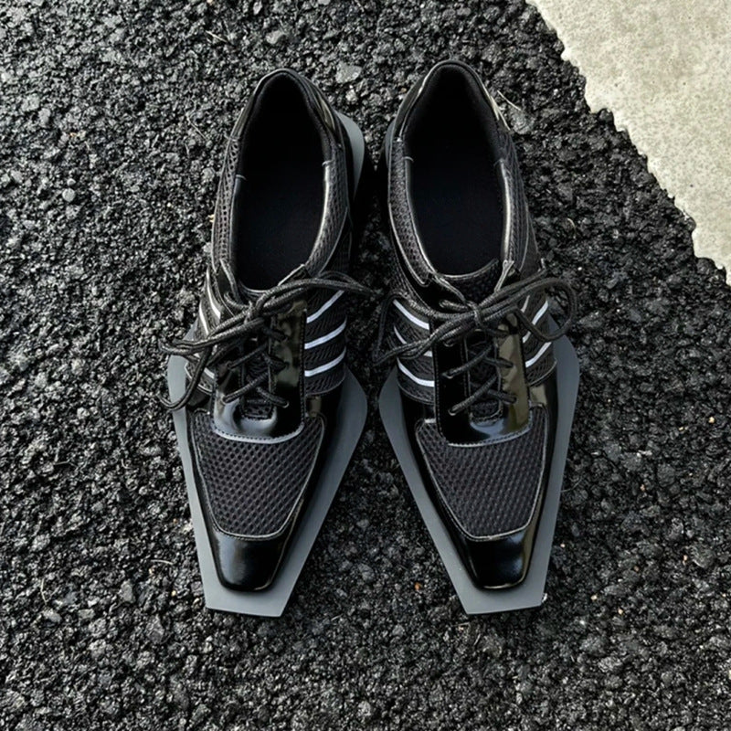 Women's Design Small Summer British Square Toe Loafers