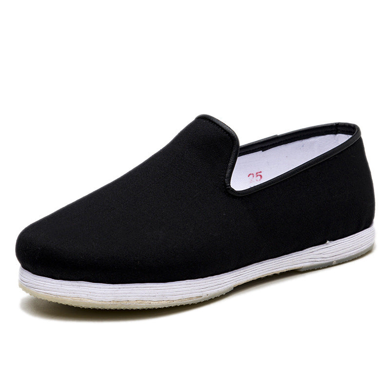 Men's Handmade Venetian Cloth Lazy Flat Dad Canvas Shoes