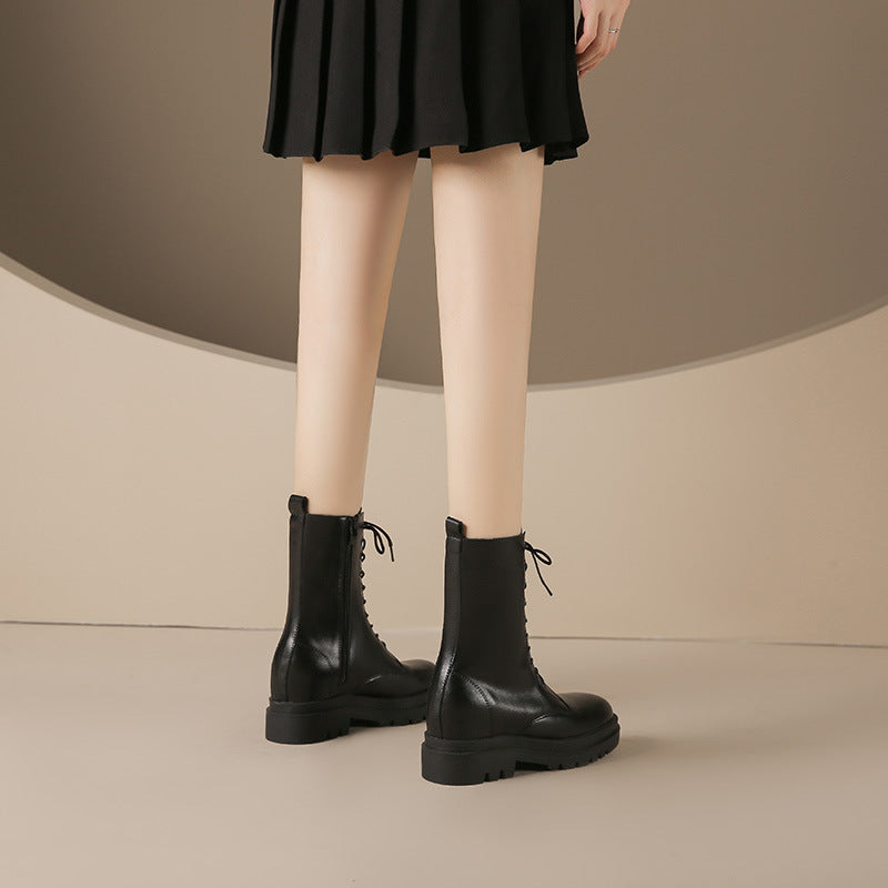 Size Platform Martin Female Height Increasing Insole Boots