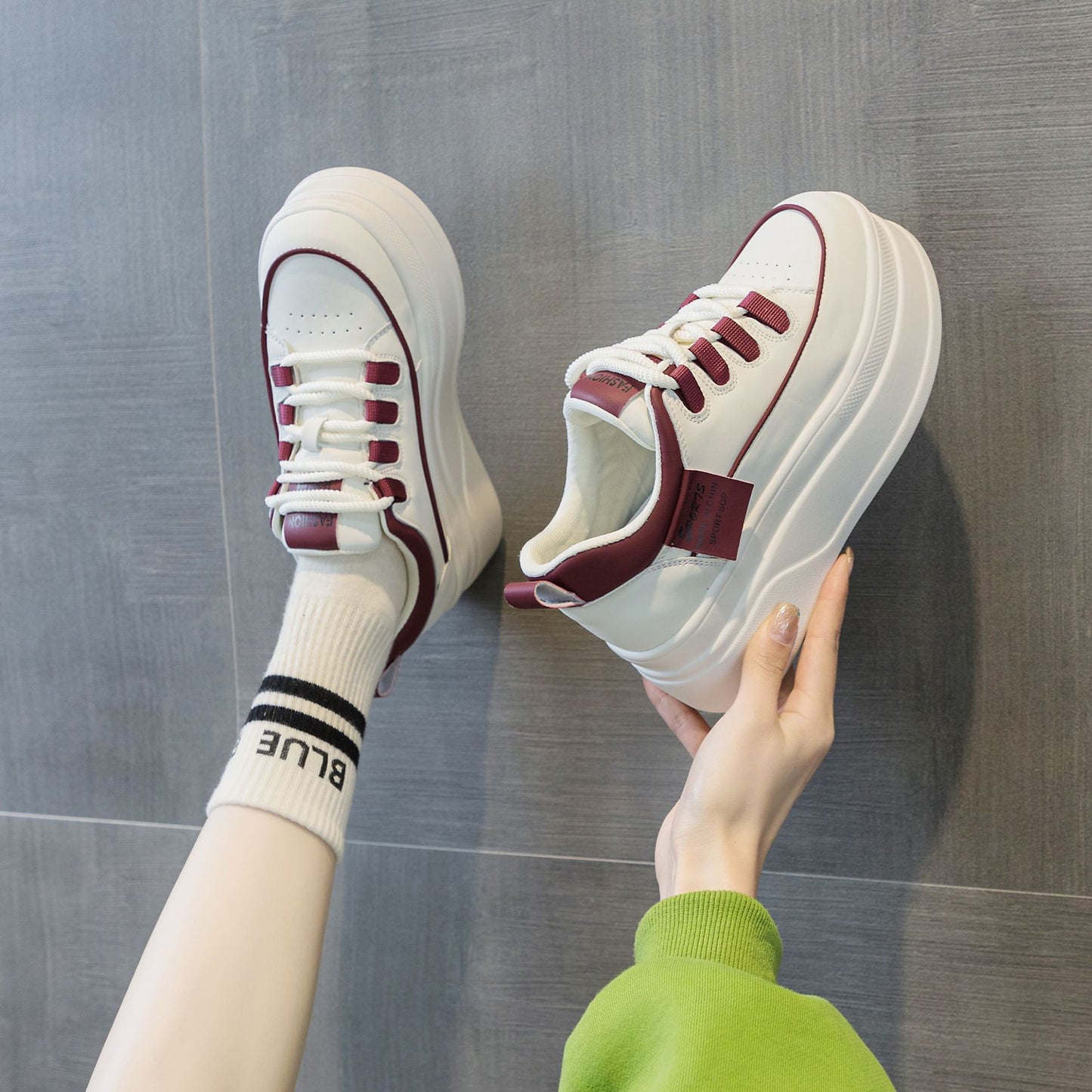 Women's Spring Inner Height Increasing Board Platform Casual Shoes