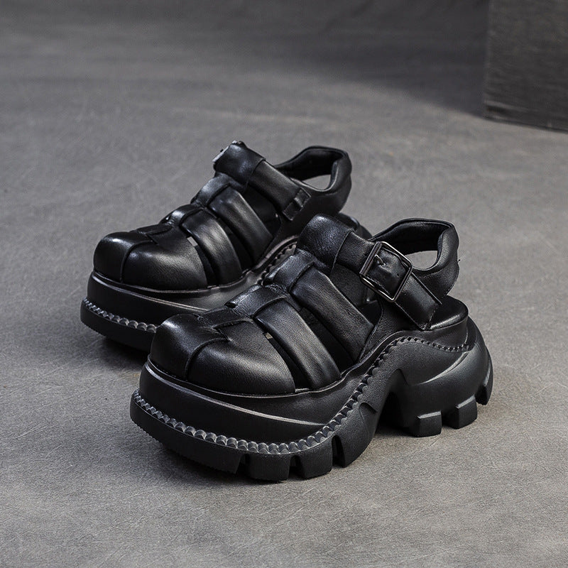 Women's Commuter Woven Closed Toe Breathable Platform Sandals