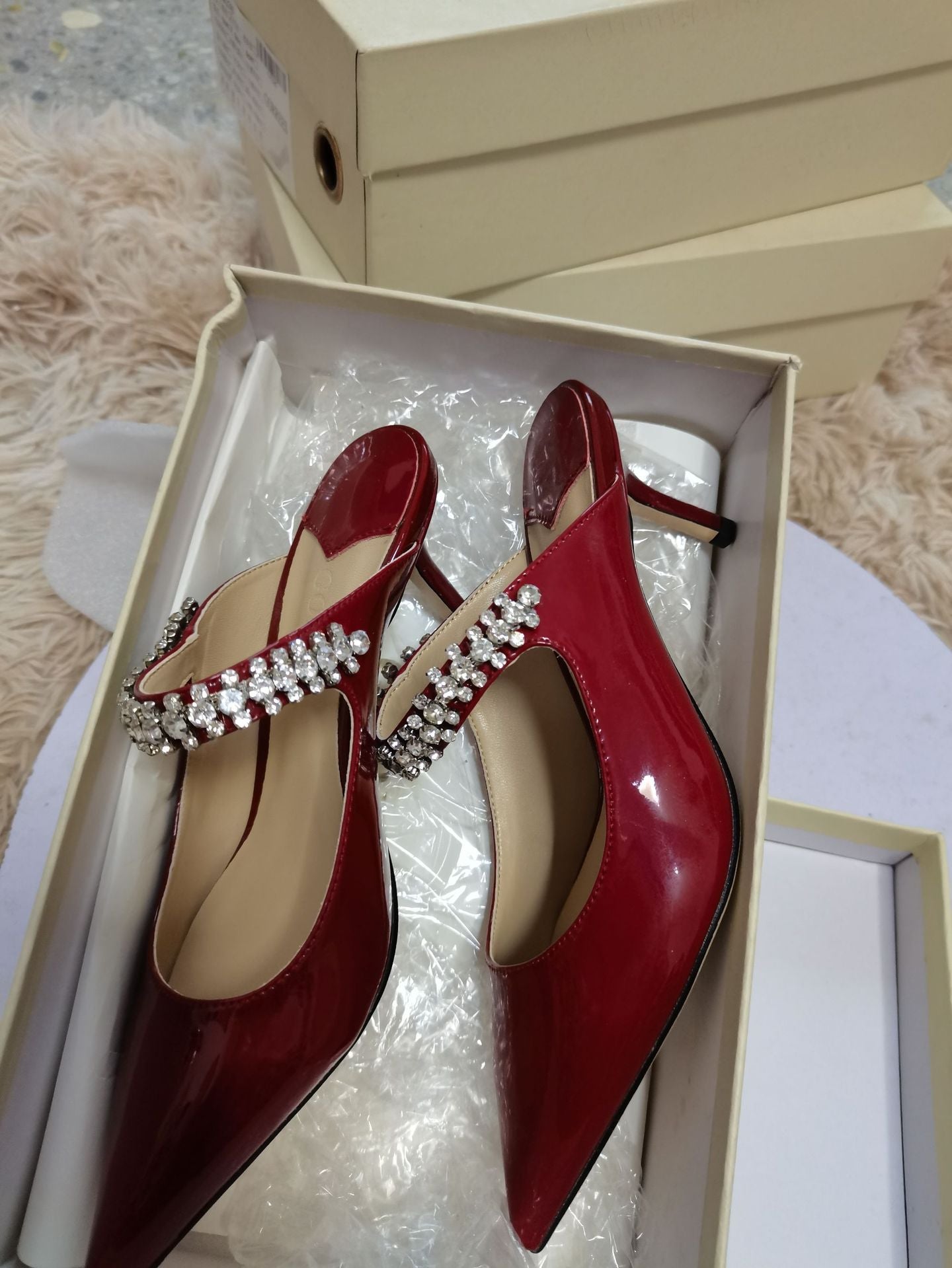 Women's Winter Bridal Wedding Dress Two-way Wear Heels