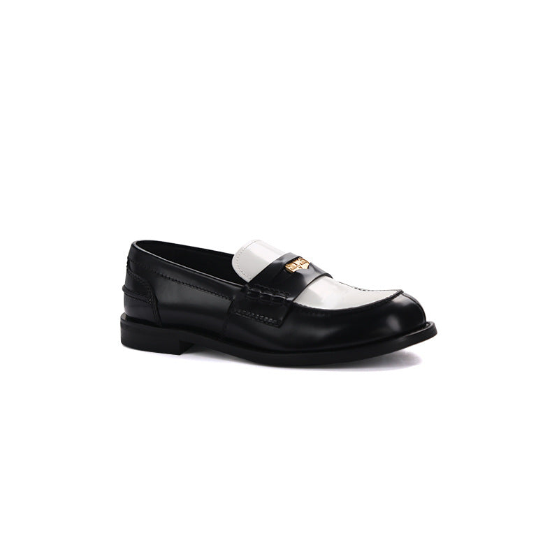 Women's Gold Buckle Pumps Chunky Platform Small Casual Shoes