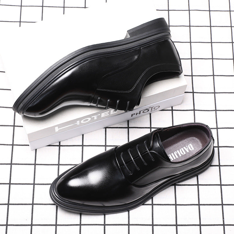 Men's Hollow Business Formal British Style Comfortable Leather Shoes