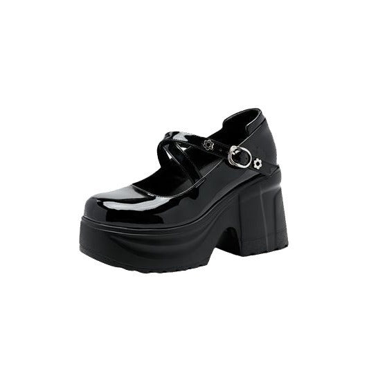 Women's Princess Mary Jane Small Height Increasing Cm Muffin Thick Casual Shoes
