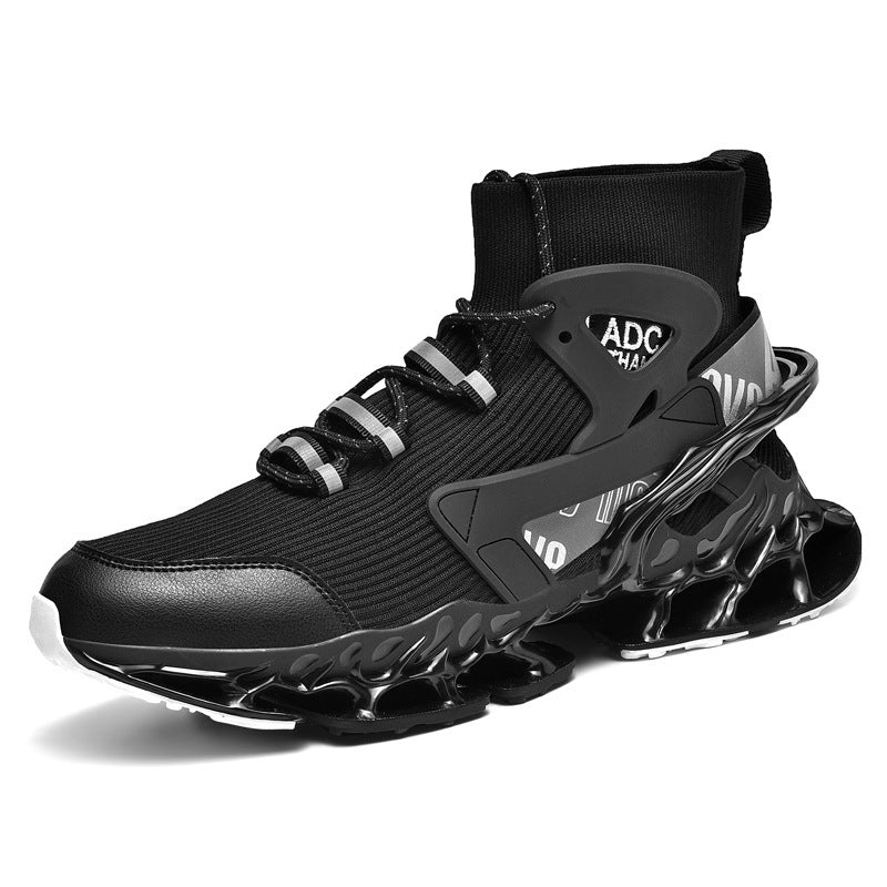 Men's Spring Breathable Running Mesh Blade Batch Sneakers
