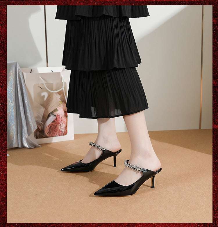 Women's Pumps Closed Toe Half Summer Outer Slippers