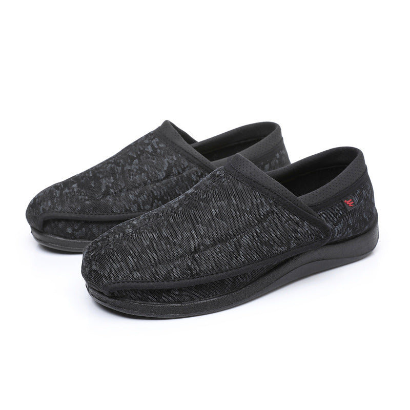 Mesh Widened Fat Adjustable Comfortable Flat Canvas Shoes