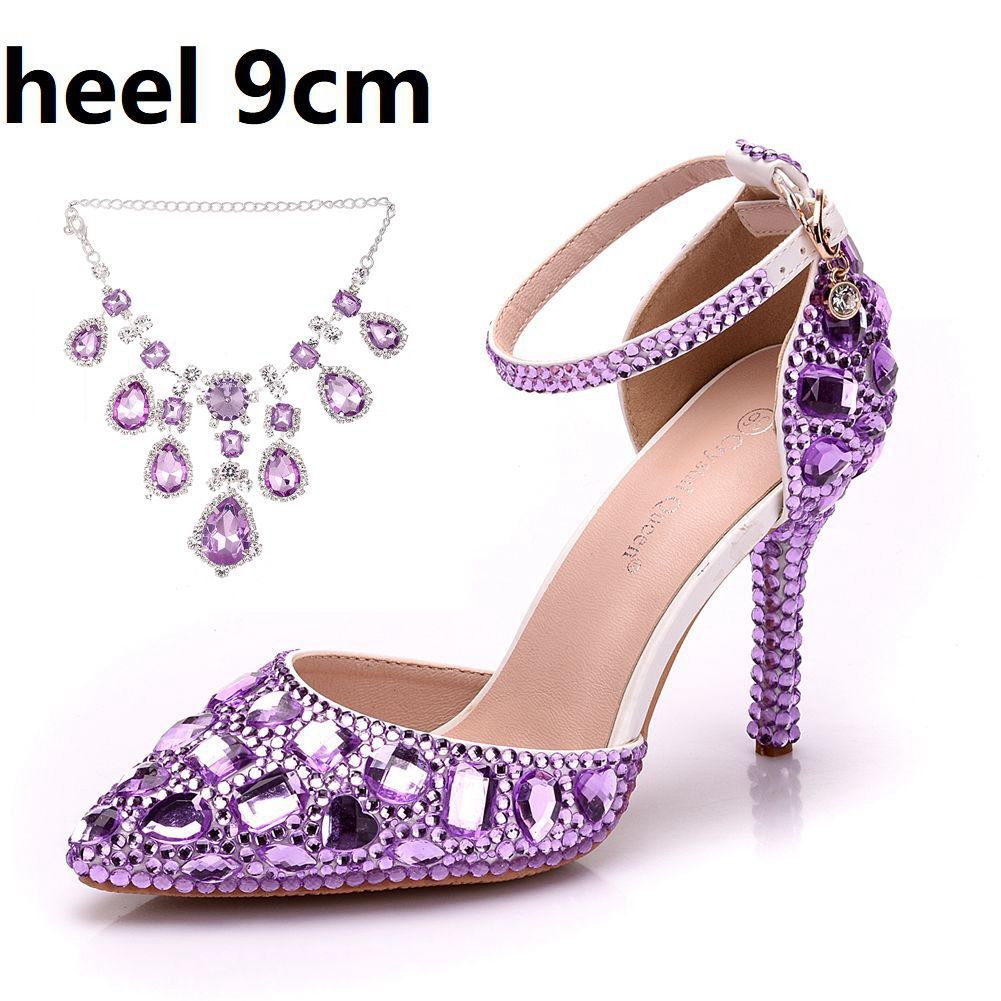 Plus Size Tassel Rhinestone Wedding Stiletto Sandals