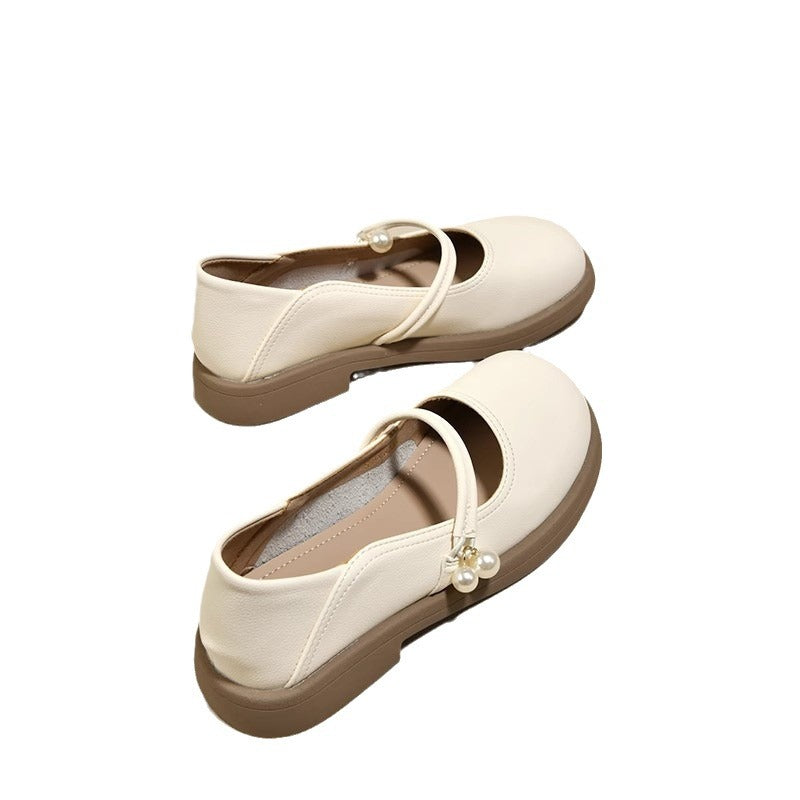 Women's Flat Pumps Spring White With Skirt Casual Shoes