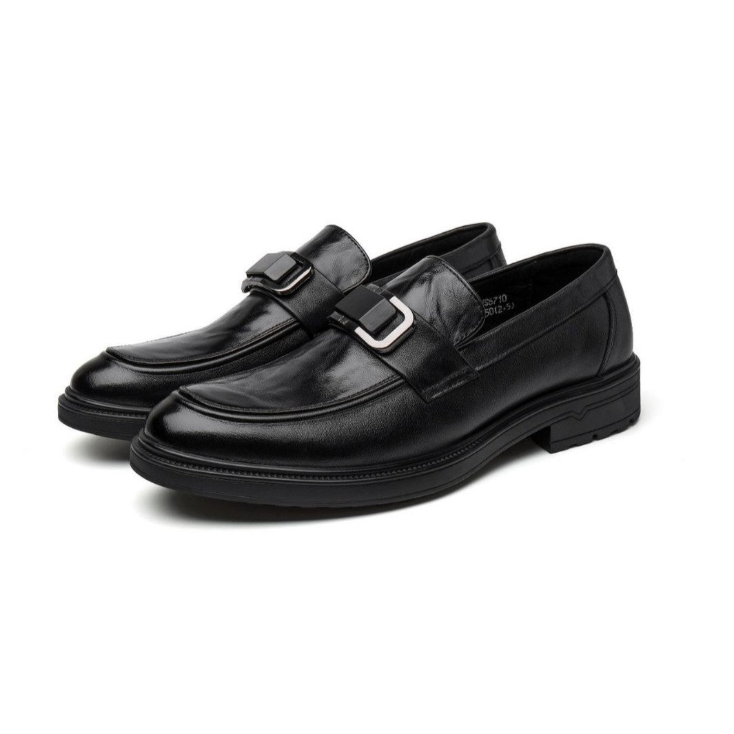 Men's British Style Business Pointed Formal Slip-on Leather Shoes