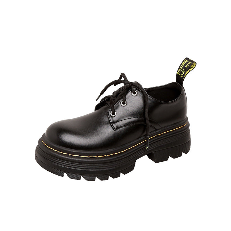 Women's Style Lace Up Increased Platform Derby Pumps Loafers