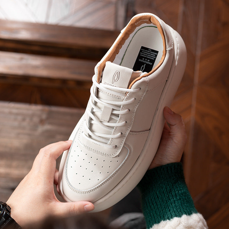 Men's Spring Lightweight Platform Board Genuine Fashion Sneakers
