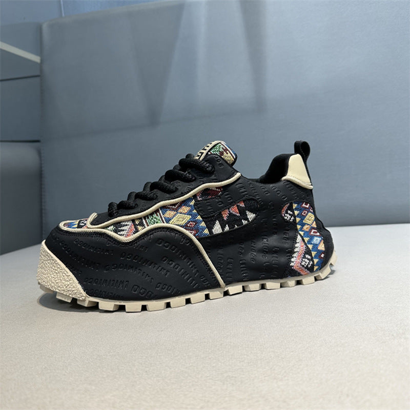Men's Youth Western Style Autumn Sports Running Cloth Casual Shoes
