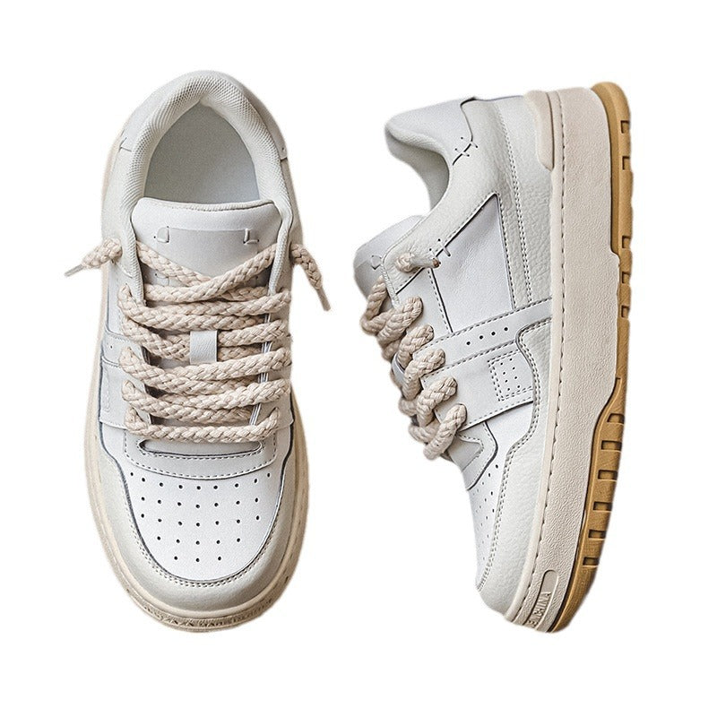 Men's Spring Platform Trendy Retro Pang Ding Height Sneakers