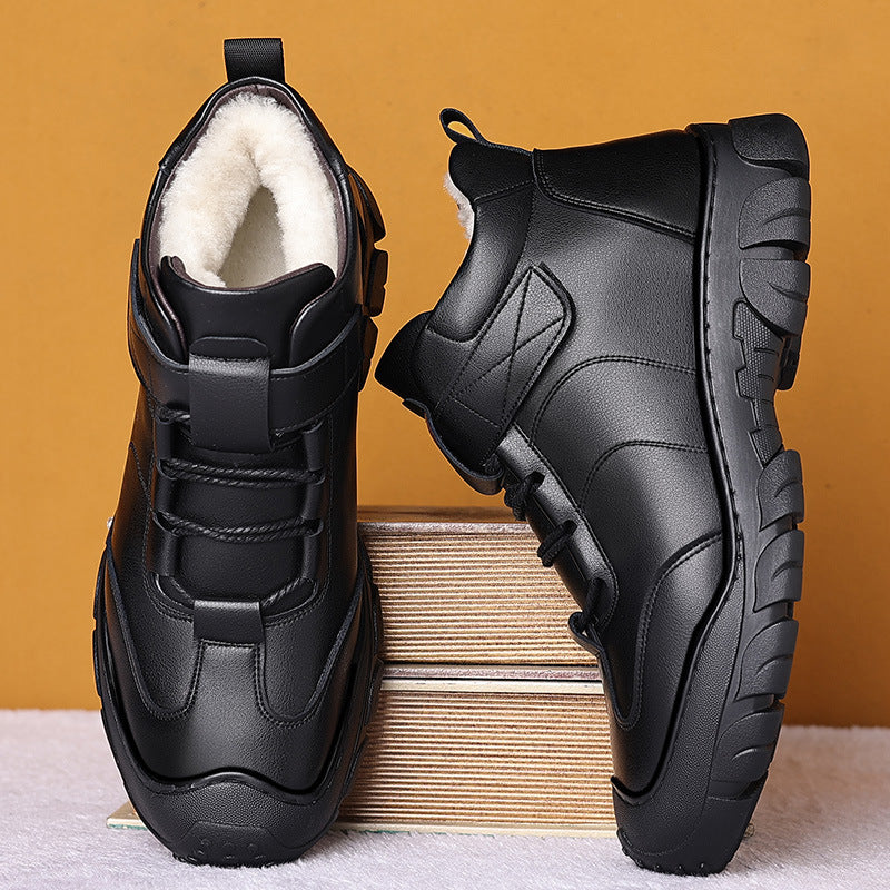 Men's Winter Warm With Veet Thick Cotton Snow Boots