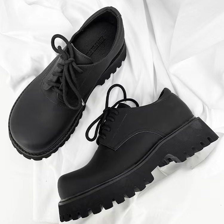Women's & Men's Derby Summer Big Head Platform Leather Shoes
