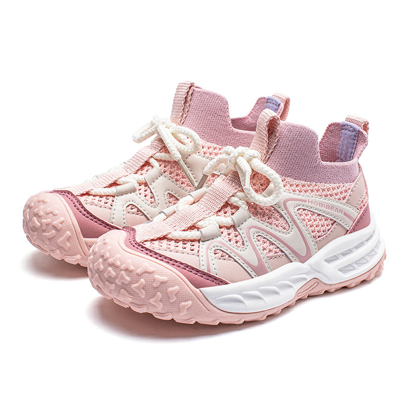 Single Mesh Summer Boys Middle Big Kid's Sneakers