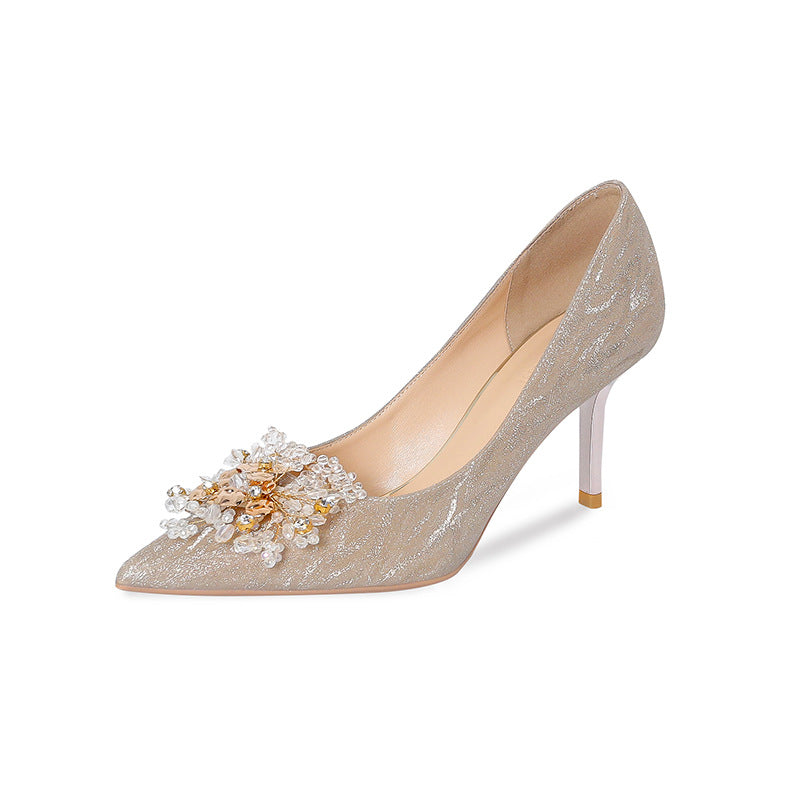 Women's Stiletto Sexy Banquet Sequins Fashion Pointed Women's Shoes
