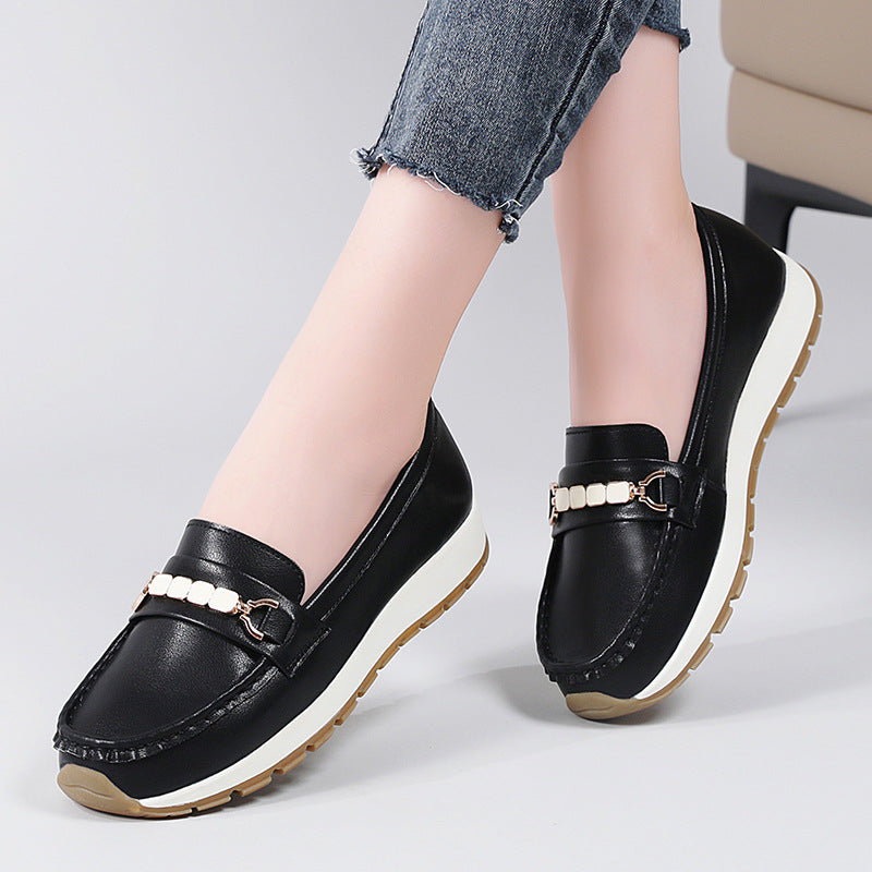 Women's Size Autumn Western Style Mom Soft Casual Shoes