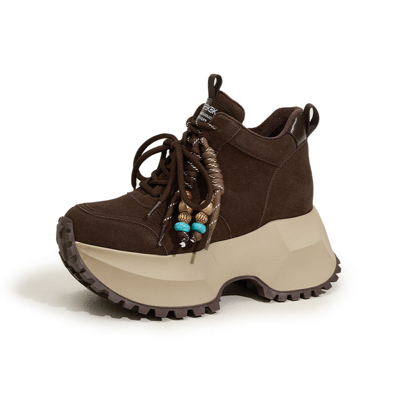 Women's Platform Dad Warm Cortez Height Increasing Women's Sports Shoes