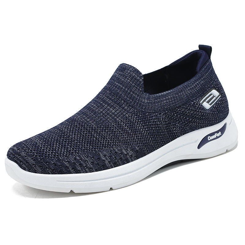Men's Spring Breathable Mesh Surface Flying Woven Casual Shoes