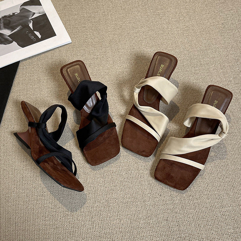 Women's Niche Lazy Two-way High Summer Outer Slippers