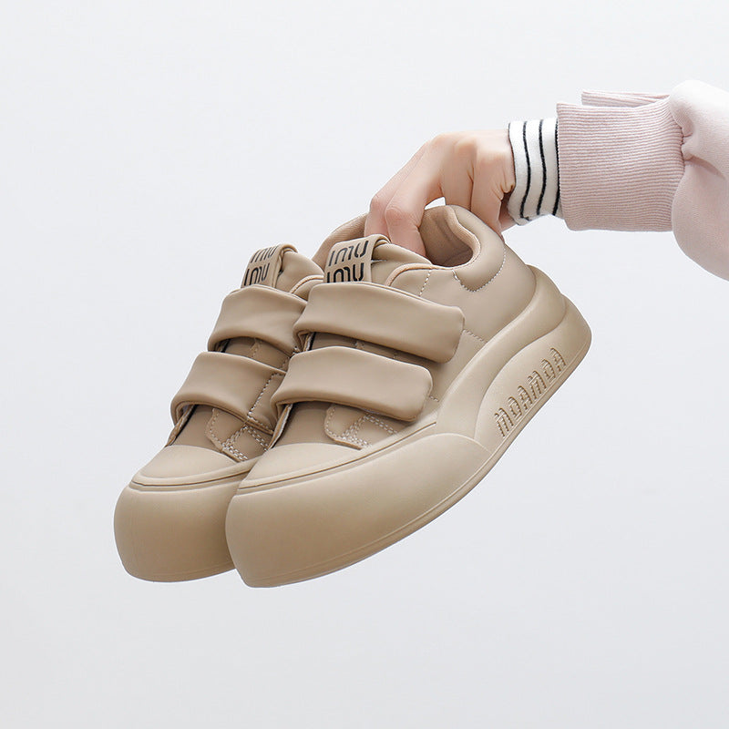 Women's Autumn Korean Style Flat White Trendy Casual Shoes