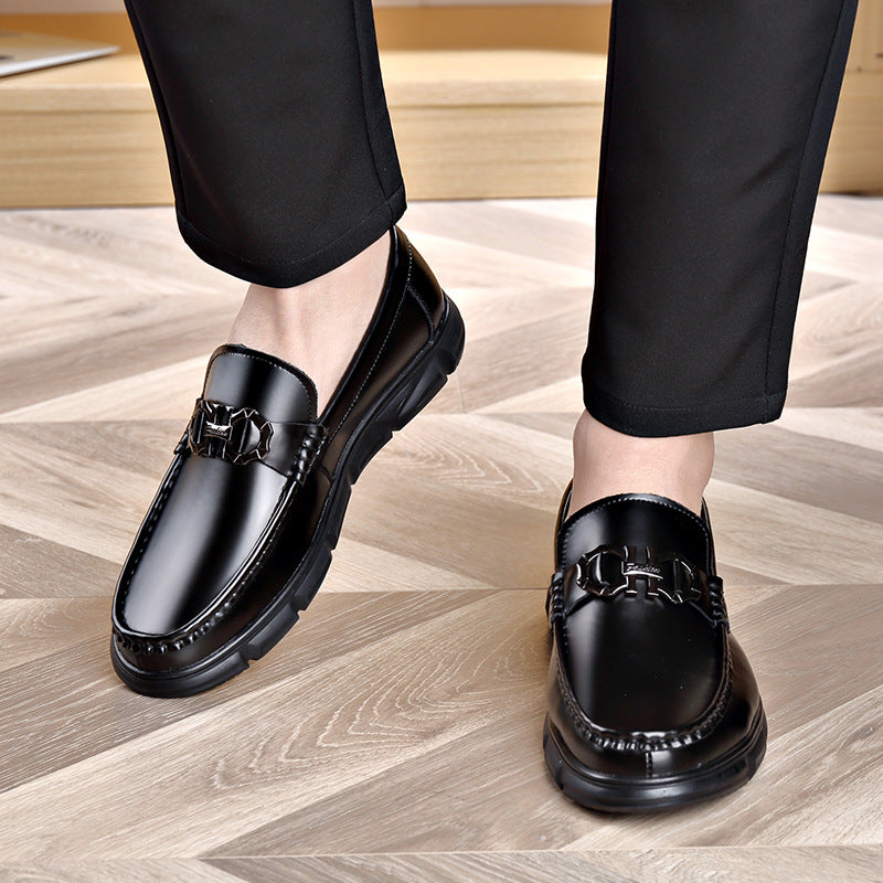 Men's Cowhide Soft Bottom Leisure Driving One Loafers