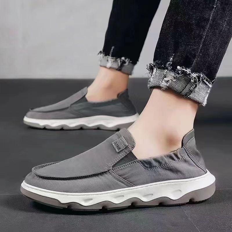 Men's Summer Soft Bottom Slip-on Breathable Comfortable Trendy Canvas Shoes
