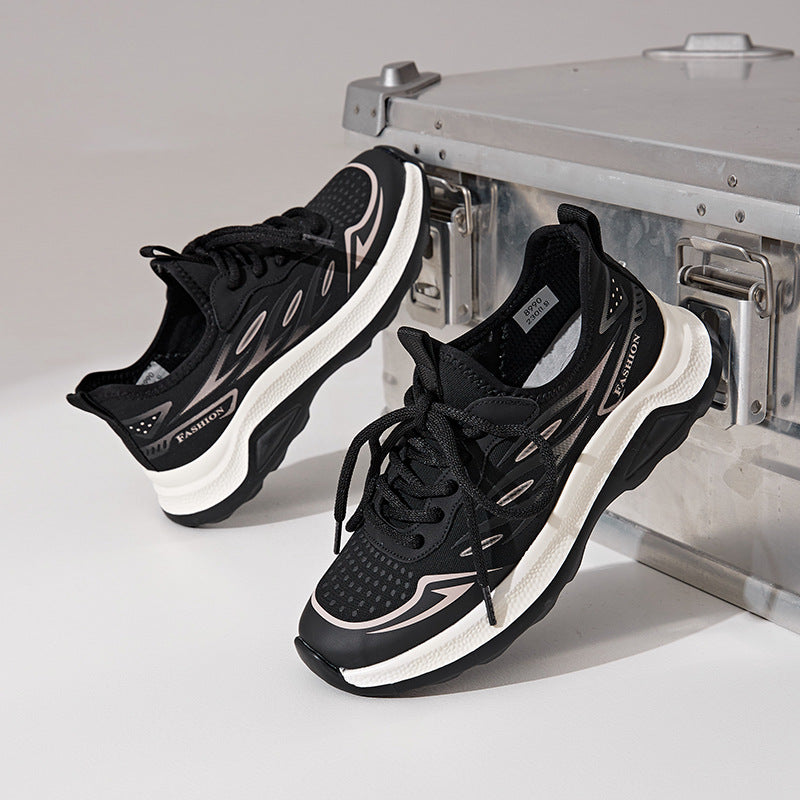 Women's Mesh Flying Woven Plus Size Sports Casual Shoes