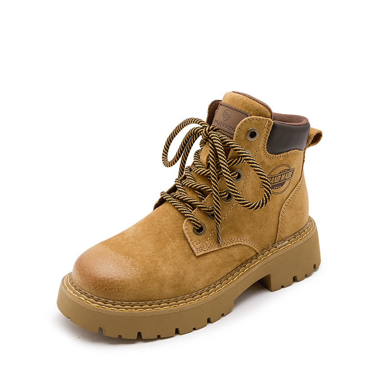 Women's Fleece-lined Warm Outdoor Mountaineering Martin Retro Boots