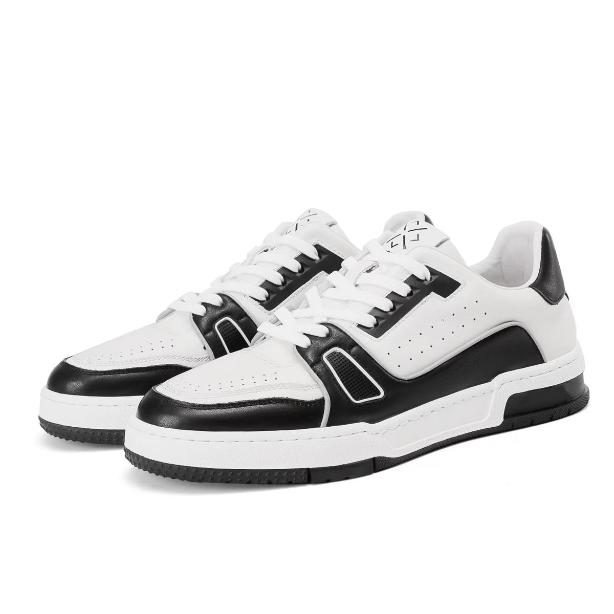 Men's Temperament Low Cut Cowhide Flat Small Sports Men's Board Shoes