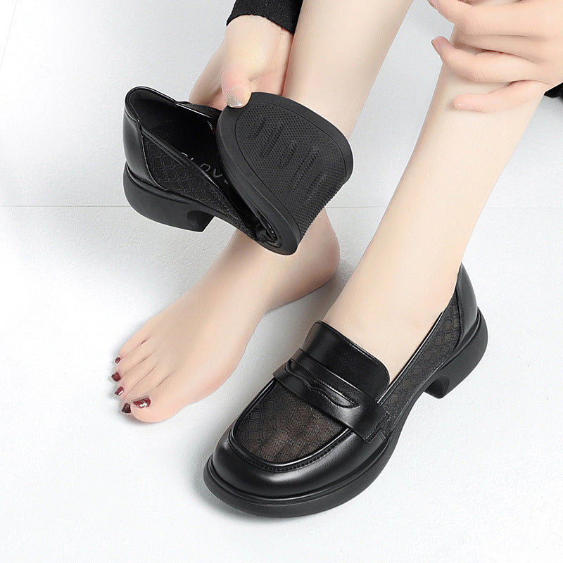 Women's Soft Sole Breathable British Mesh Loafers