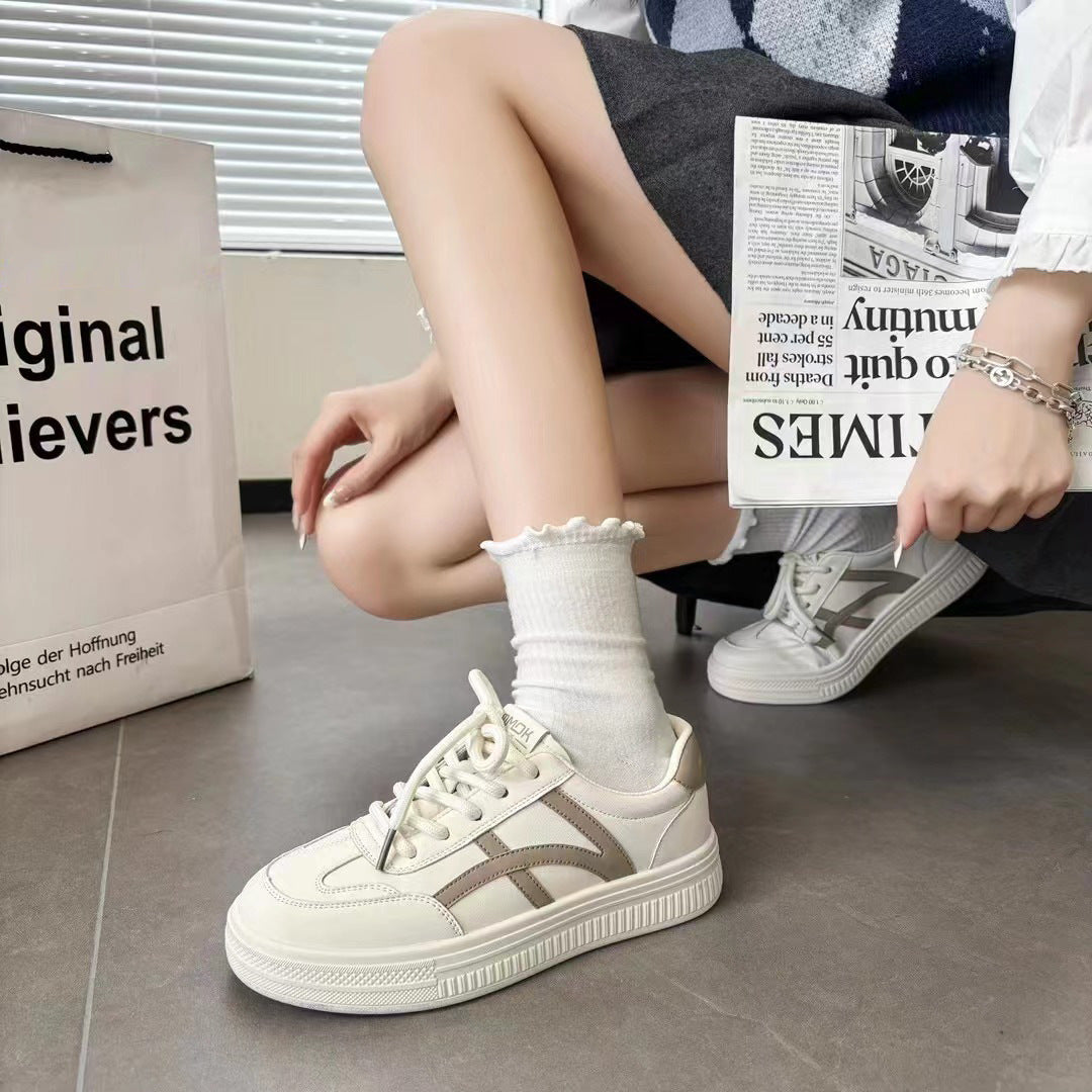 Women's Summer Breathable White Flat Versatile Lightweight Casual Shoes
