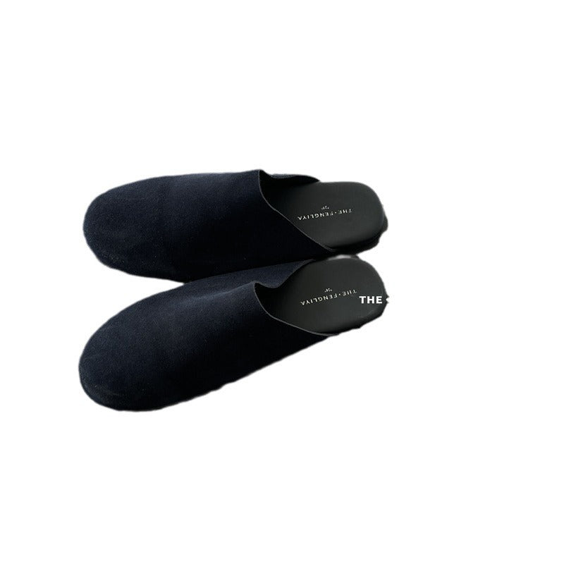 Autumn Round Toe Flat Bottom Comfort Slippers