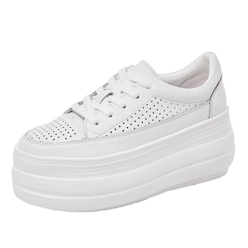 Women's Authentic Hollow Out White Luxury Small Sandals