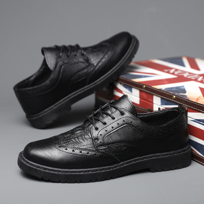 Men's Business Lightweight Driving Spring Breathable Leather Shoes