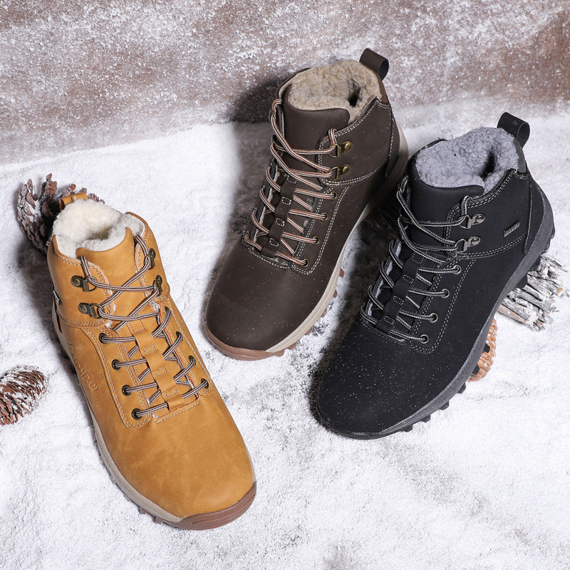 Women's & Men's Winter Fleece-lined Warm Plus Size Snow Boots