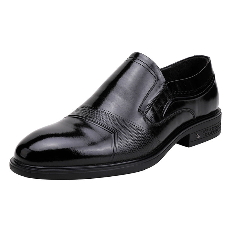 Men's Summer Slip-on Business Formal Wear Top Layer Casual Shoes
