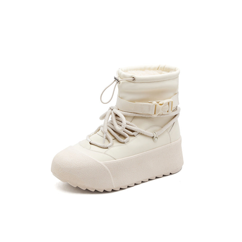 Women's Height Increasing Insole Winter Thick Bottom Snow Boots